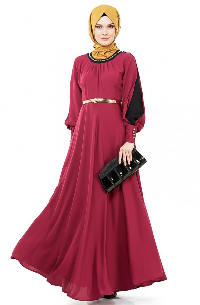 Dress-Claret Red 8545-67
