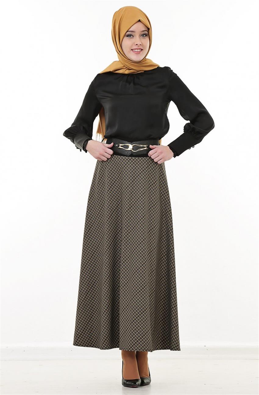 Skirt-Camel Gray 1115-4604
