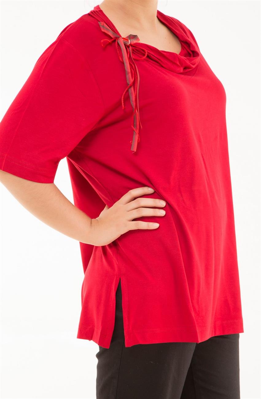 Blouse-Claret Red 6345-67
