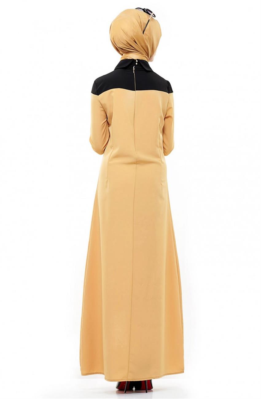 فستان-أصفر أسود ar-33008-2901