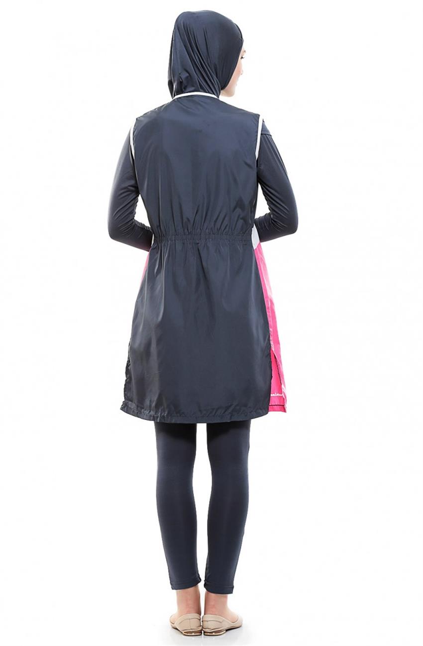 Tesettur ملابس سباحة-لون الفحم ar-1032-50