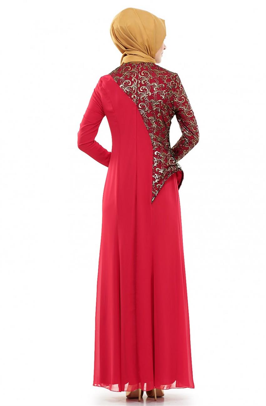 فستان سهرة فستان-أحمر ARM440-34