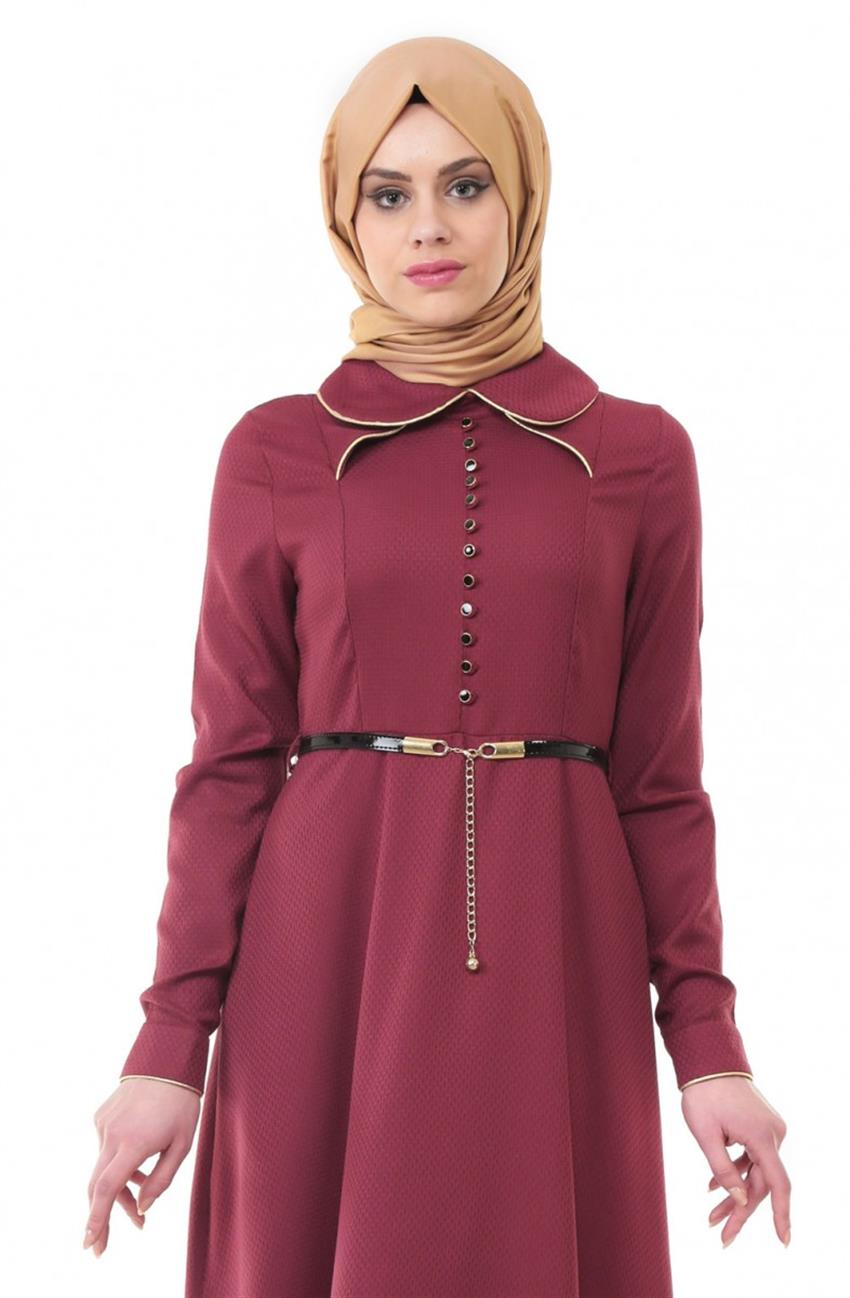 Ameerah Dress-Claret Red 5939-67