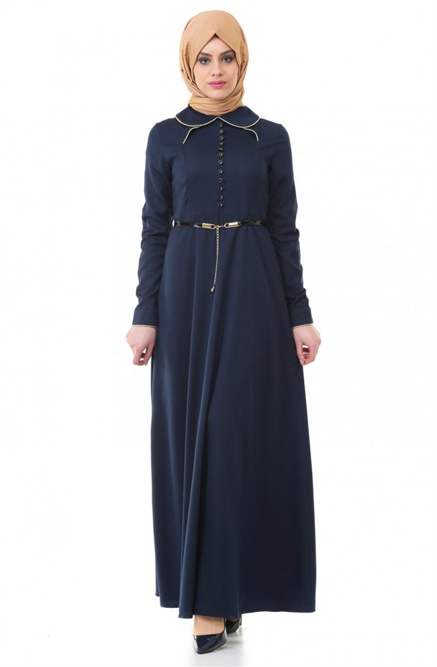 Ameerah Dress-Navy Blue 5939-17