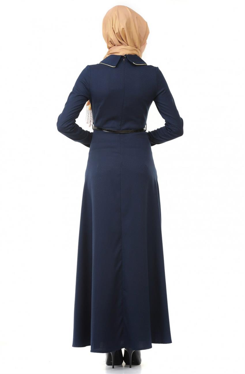 Ameerah Dress-Navy Blue 5939-17