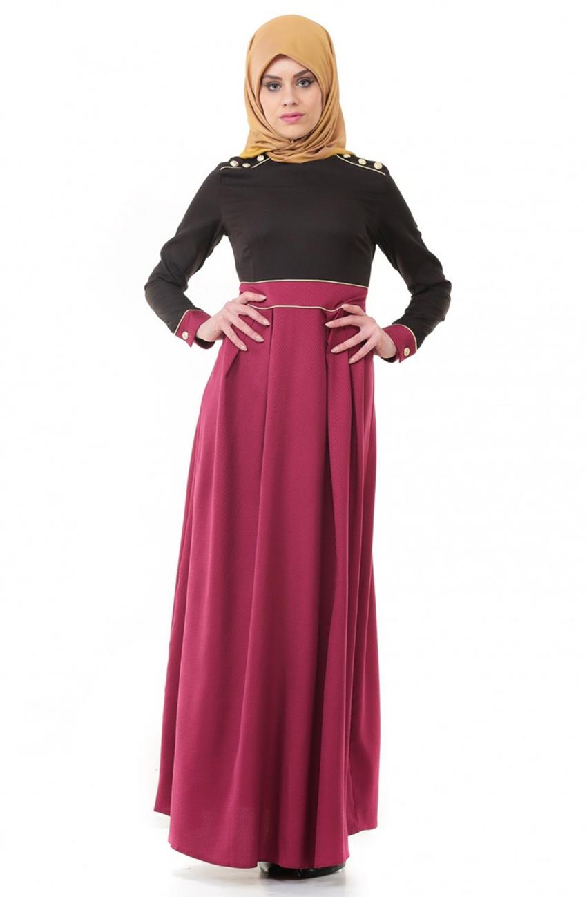 Ameerah Dress-Koyu Fuchsia 5942-99