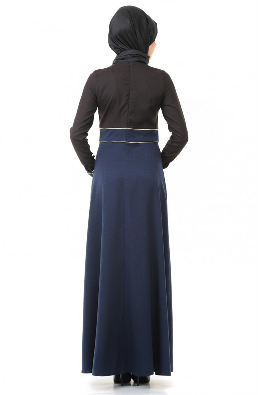 Ameerah Dress-Navy Blue 5942-17