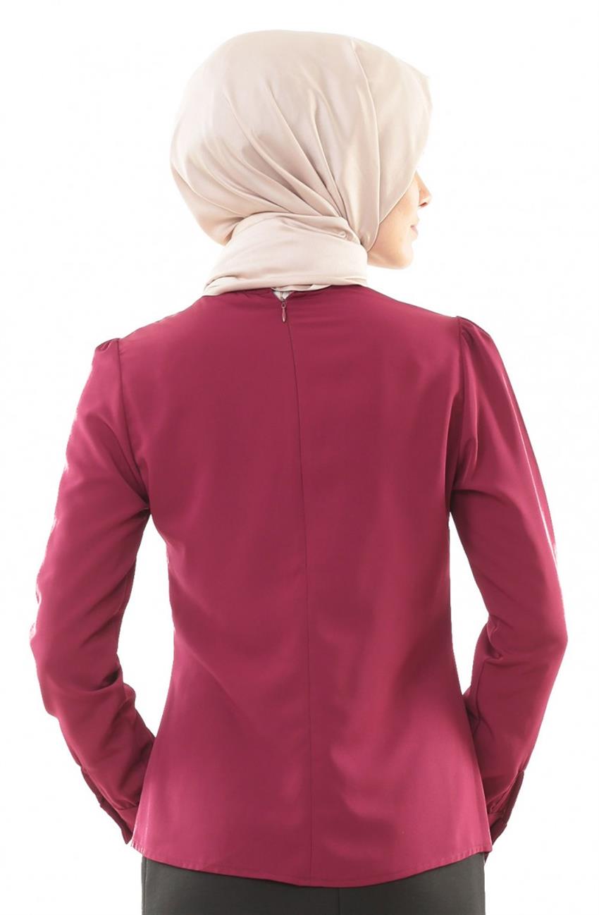 Blouse-Claret Red 9258-67