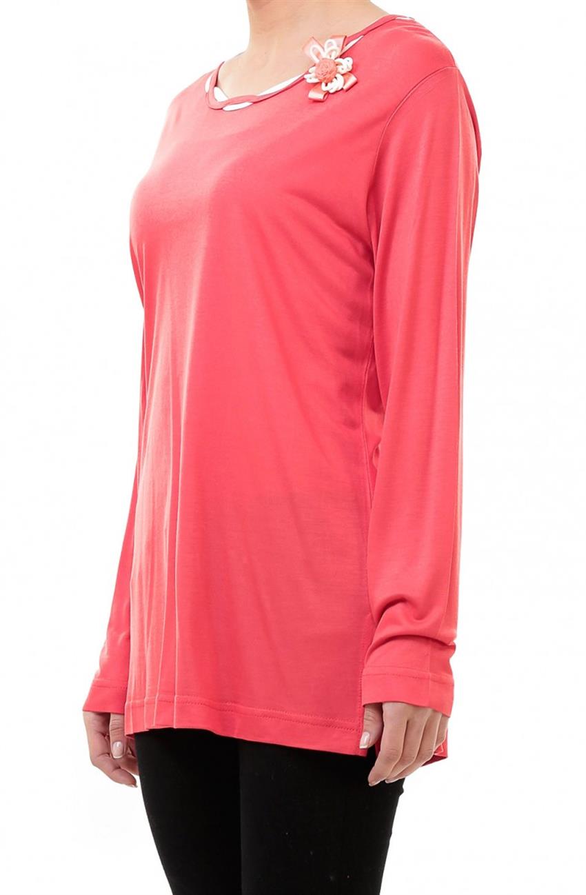Blouse-Coral OL1593-71