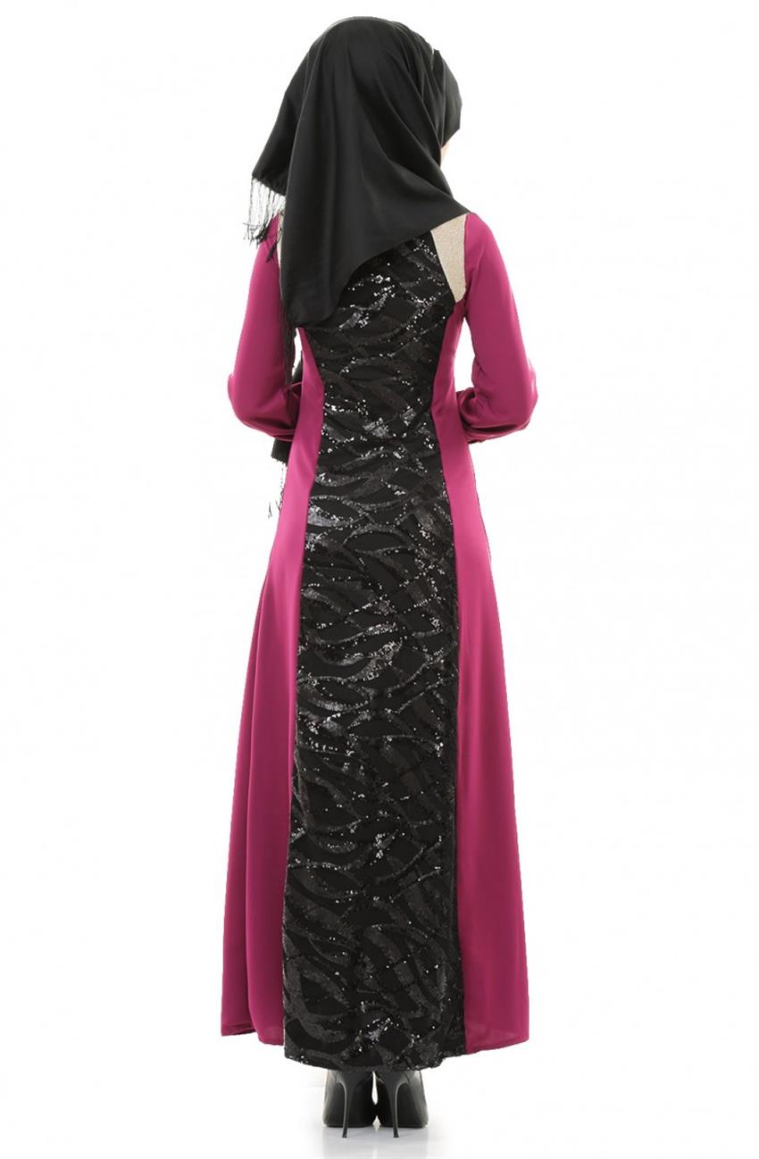 Evening Dress Dress-Fuchsia 8613-43