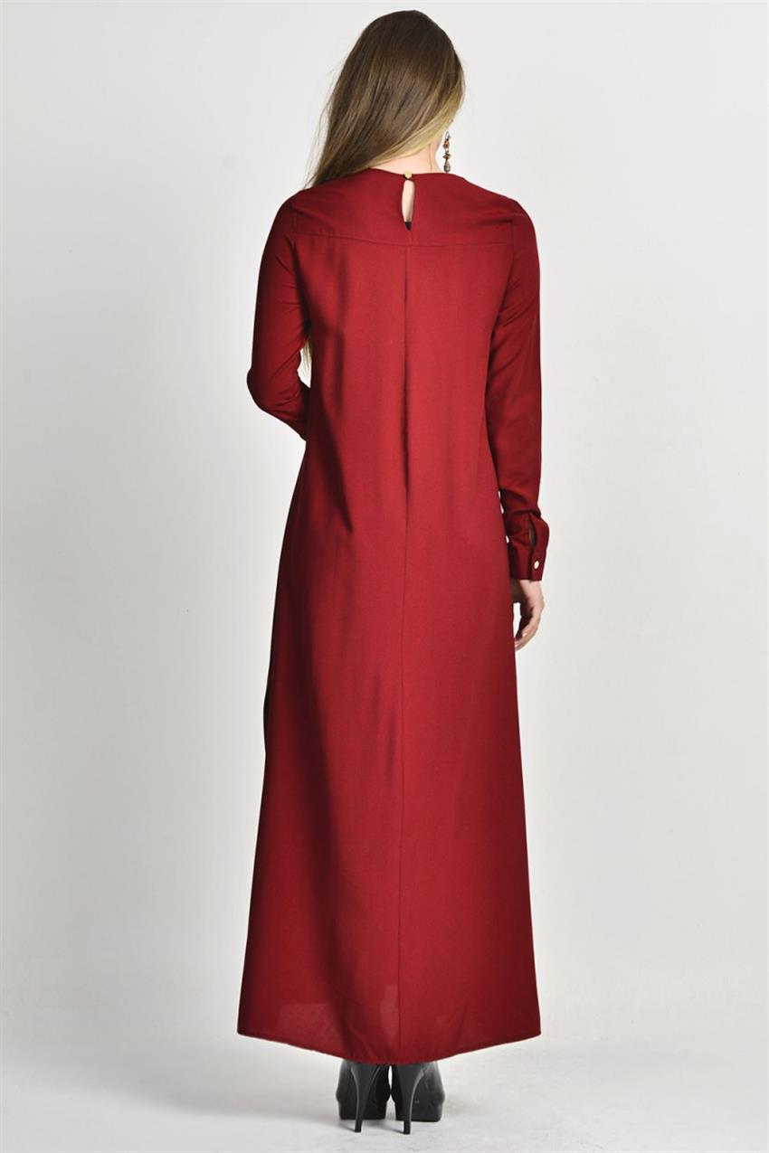 Ameerah Dress-Claret Red 5931-67
