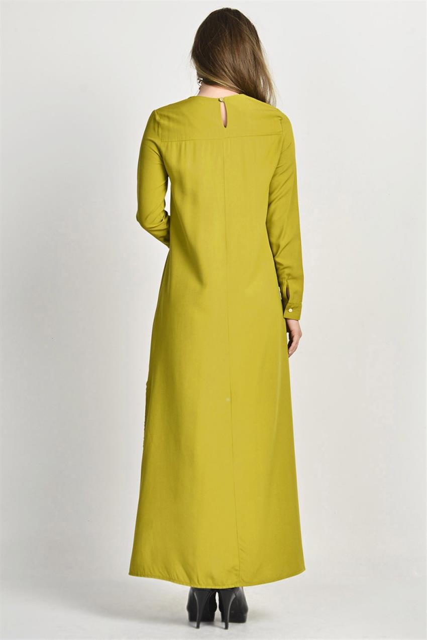 Ameerah Dress-Yağ Greeni 5931-109