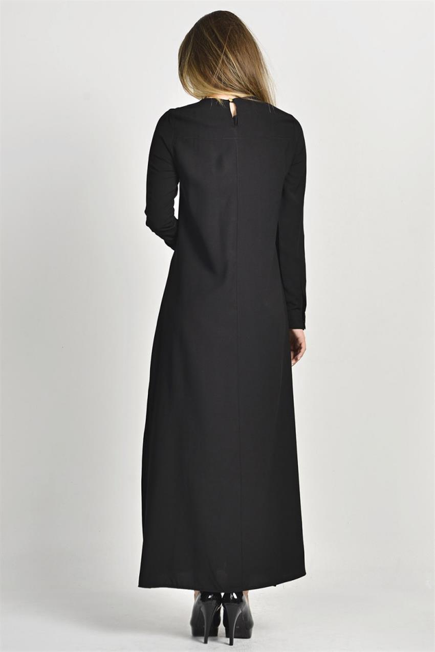 Ameerah Siyah Elbise 5931-01