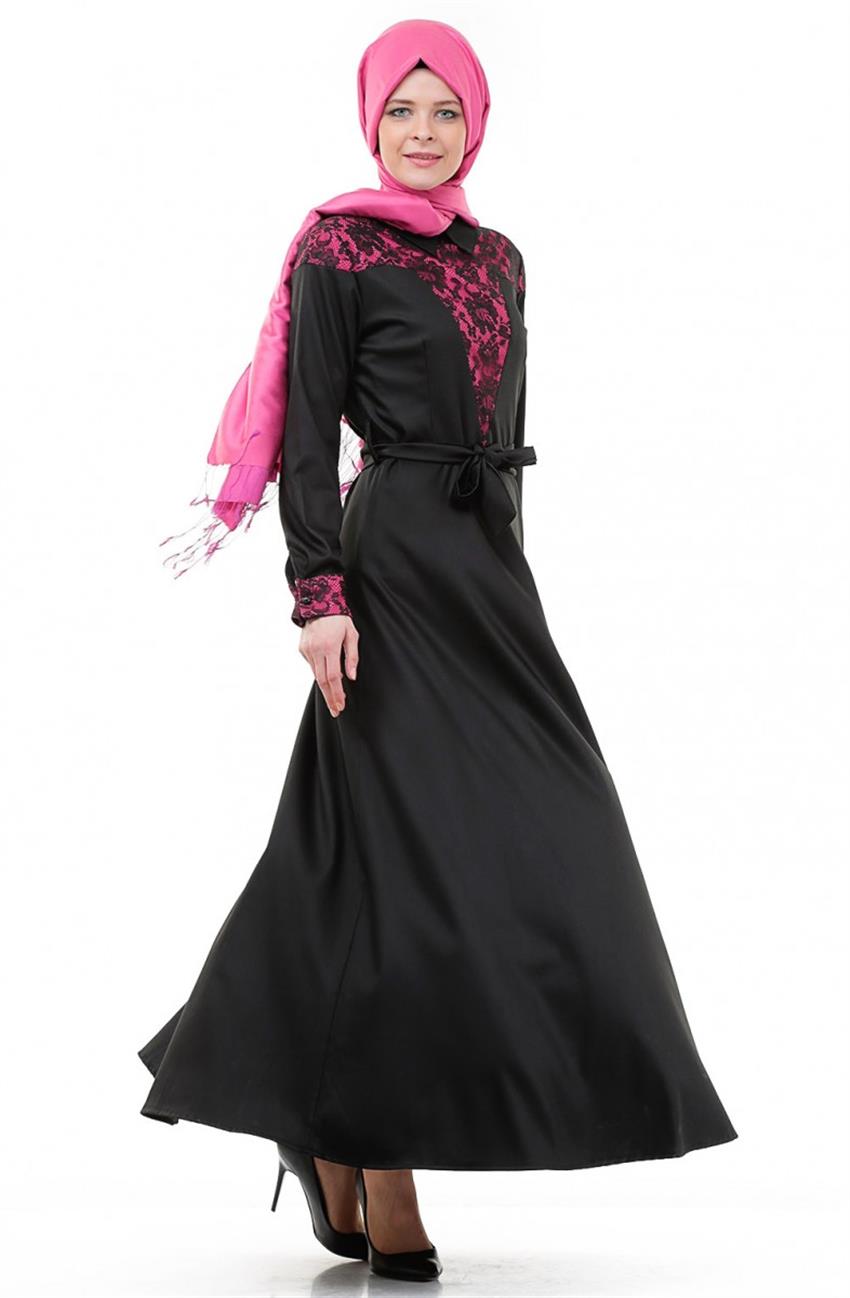 Dress-Black Plum 3100-0151