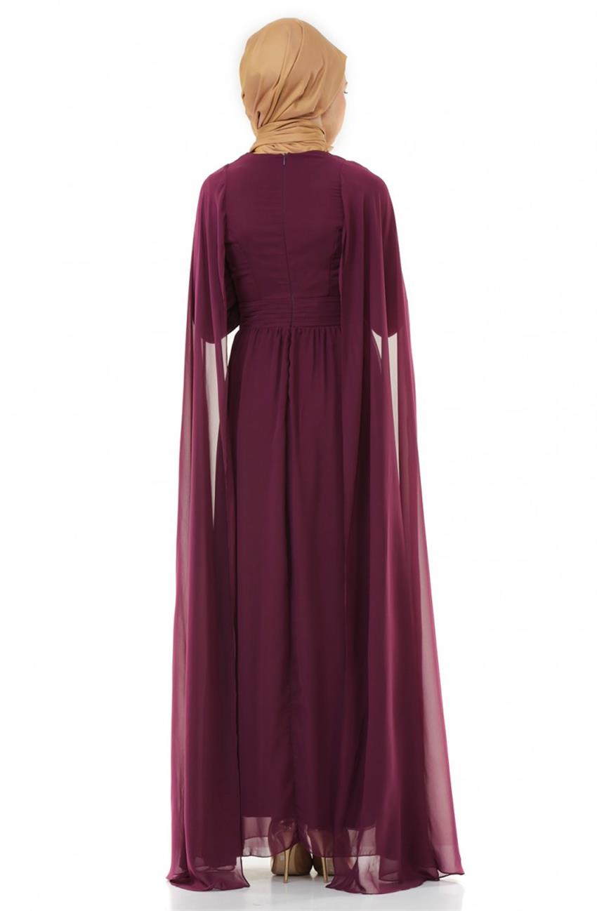 فستان سهرة فستان-أرجواني ar-7001-45