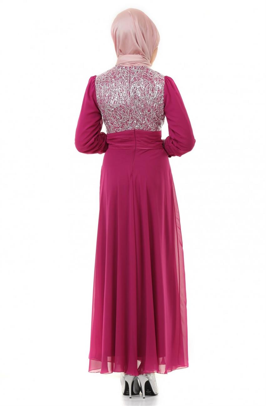 Evening Dress Dress-Fuchsia 7007-43