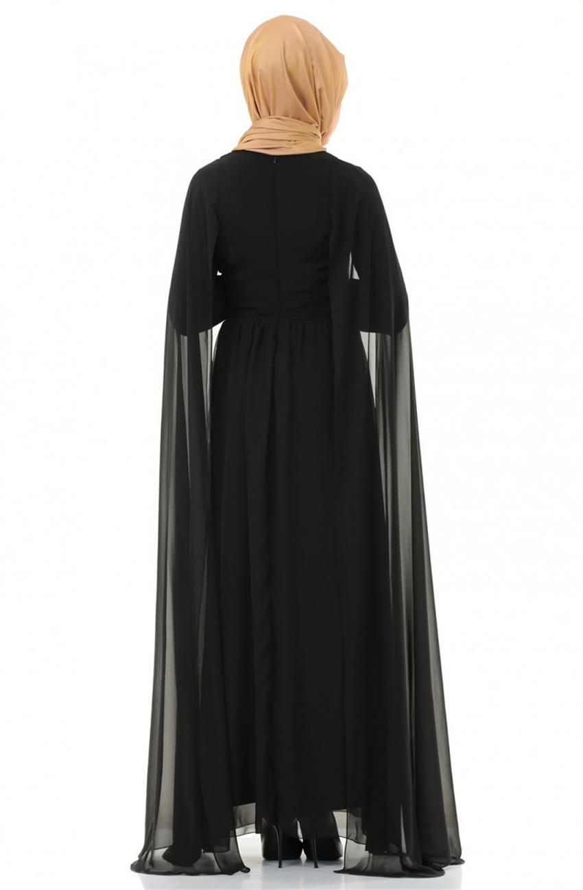 Evening Dress Dress-Black 7001-01