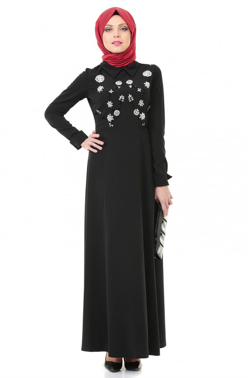Evening Dress Dress-Black 3886-01