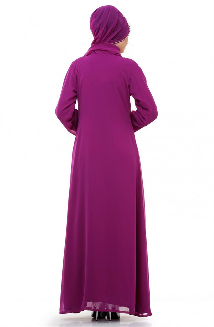 فستان سهرة فستان-أرجواني ar-3872-96