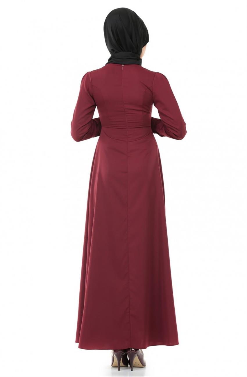 Evening Dress Dress-Claret Red ZEN139-1018