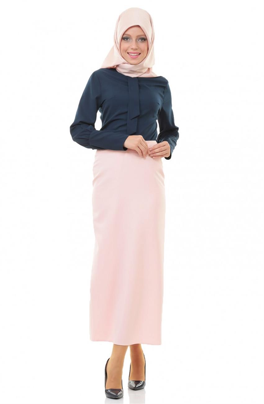 Skirt-Açik Pink 3408-65