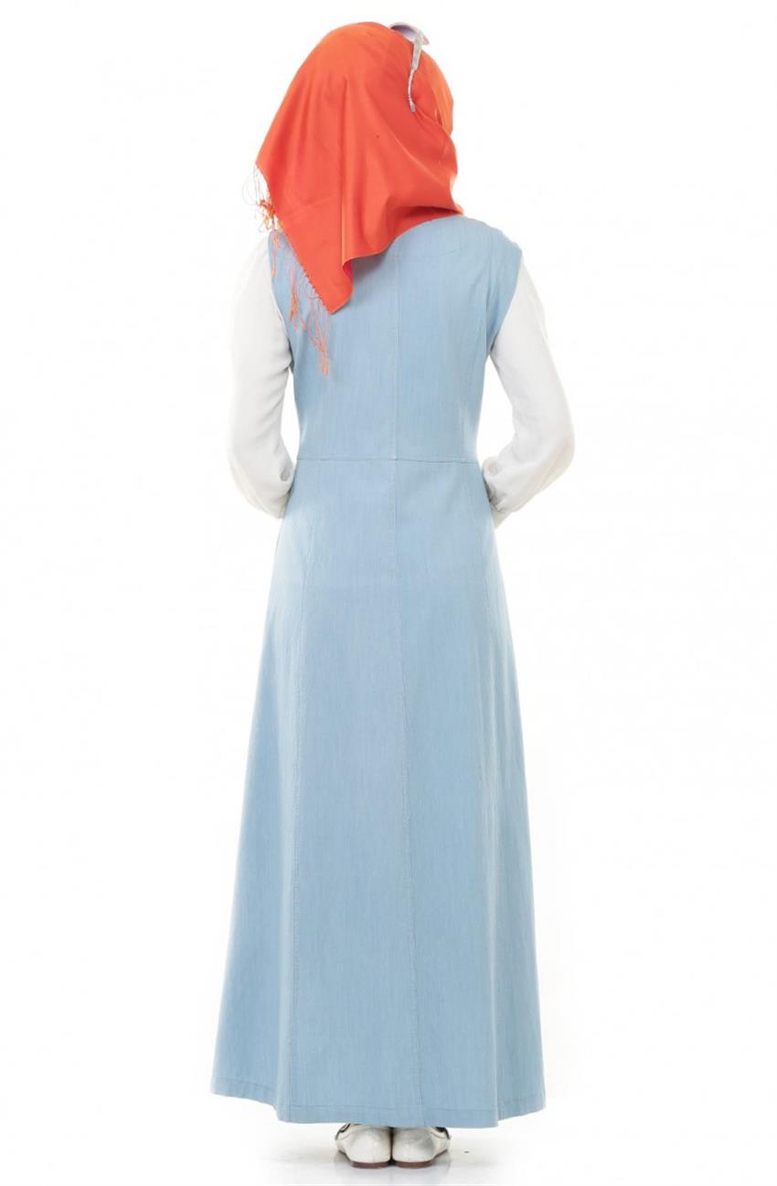 فستان-فاتح أزرق S4114-16