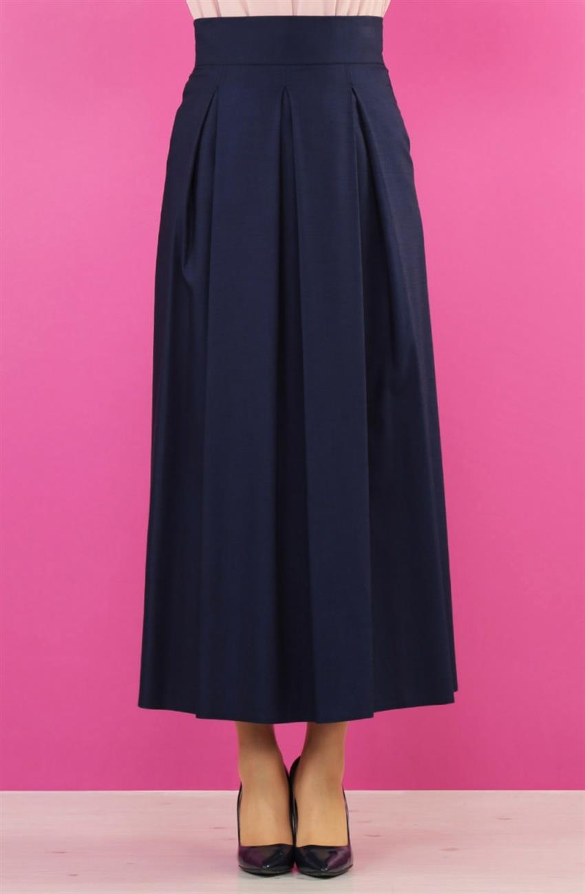 Skirt-Navy Blue 3474-17