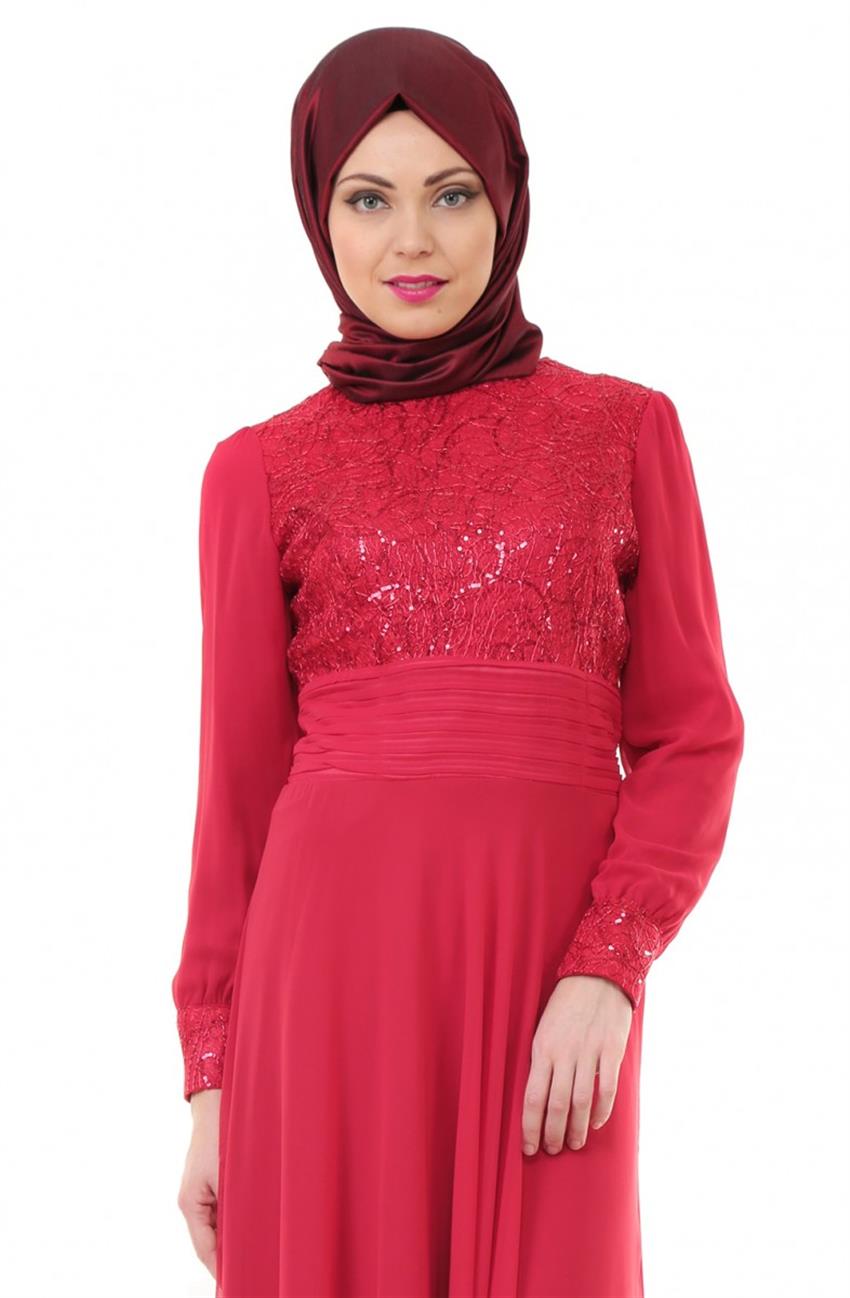 فستان سهرة فستان-أحمر ar-7007-34
