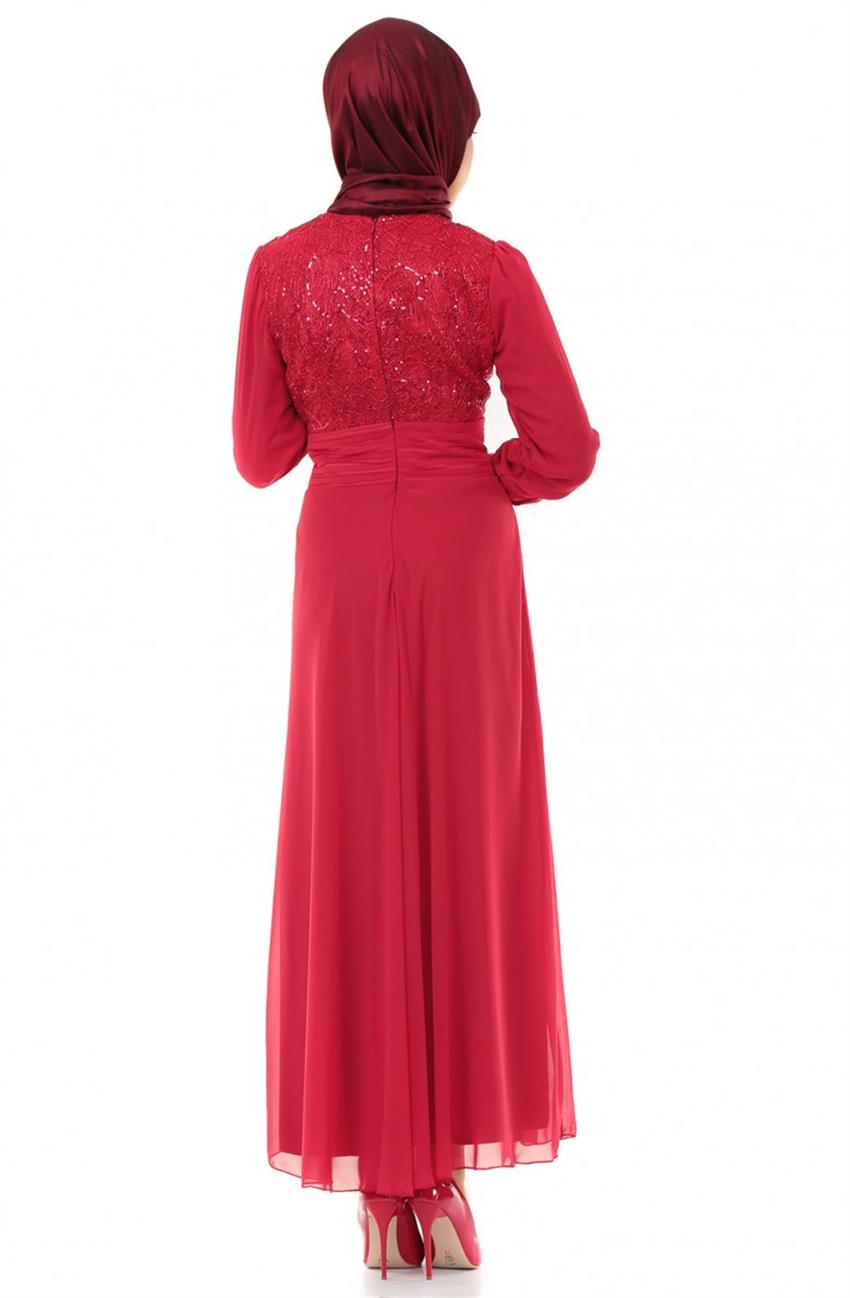 Evening Dress Dress-Red 7007-34