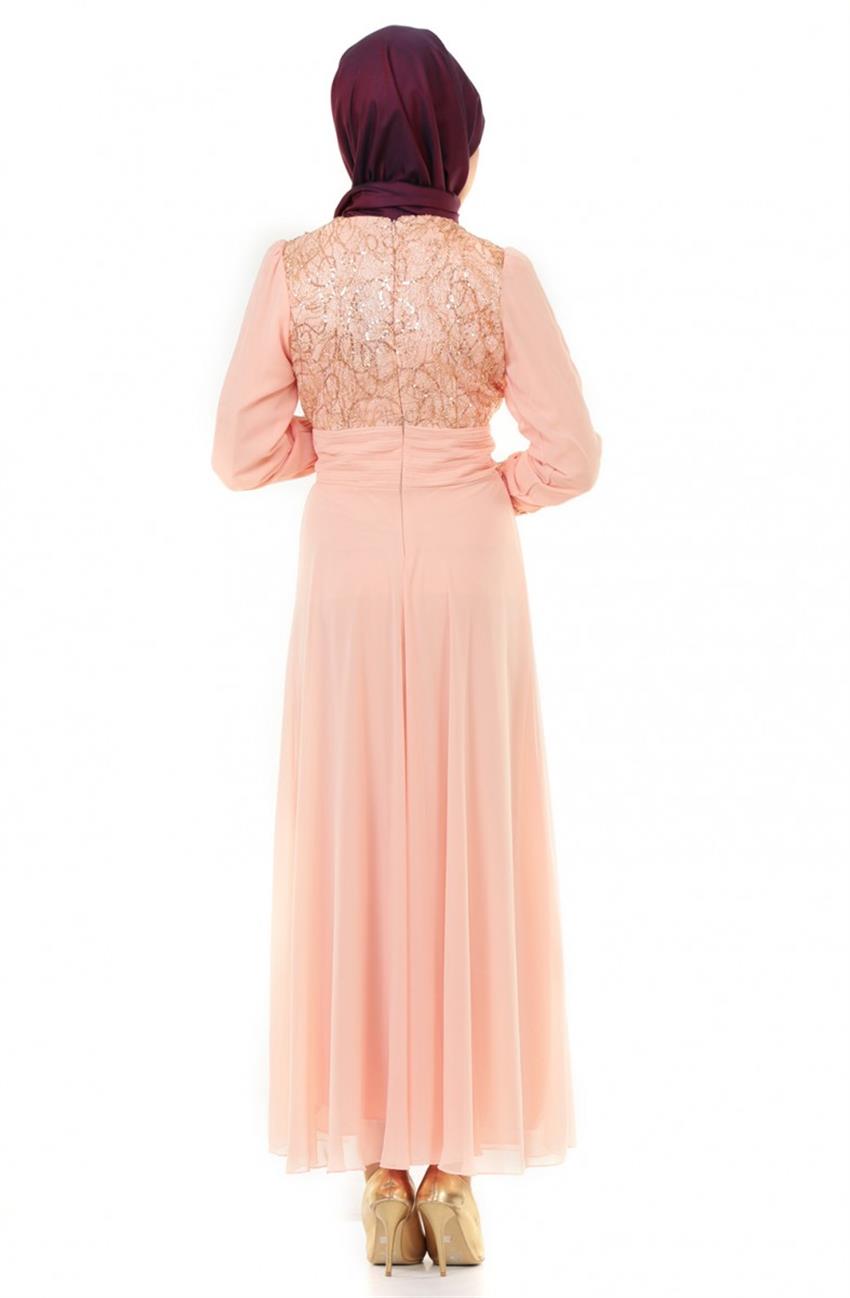 Evening Dress Dress-Powder 7007-41