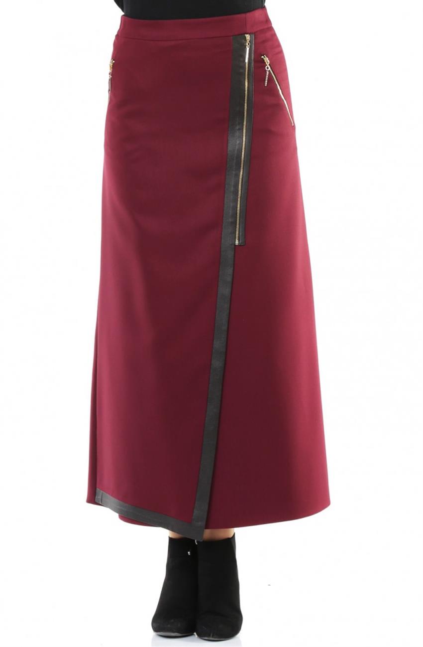 Skirt-Claret Red KA-A5-12002-26