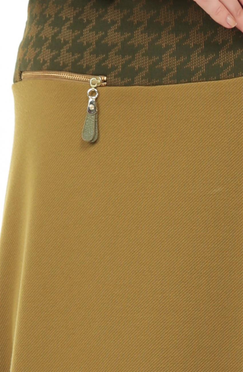 Skirt-Olive KA-A5-12146-33