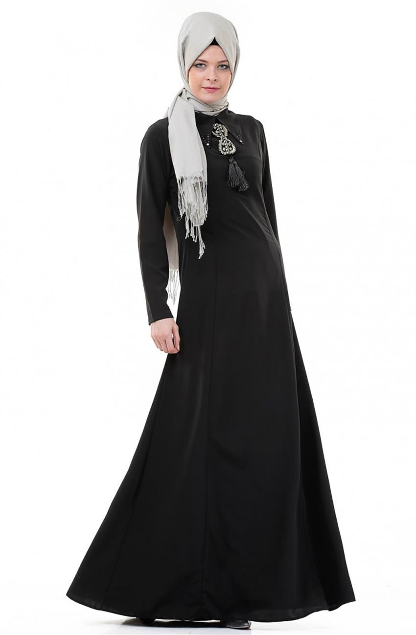 Siyah Elbise 3008-01