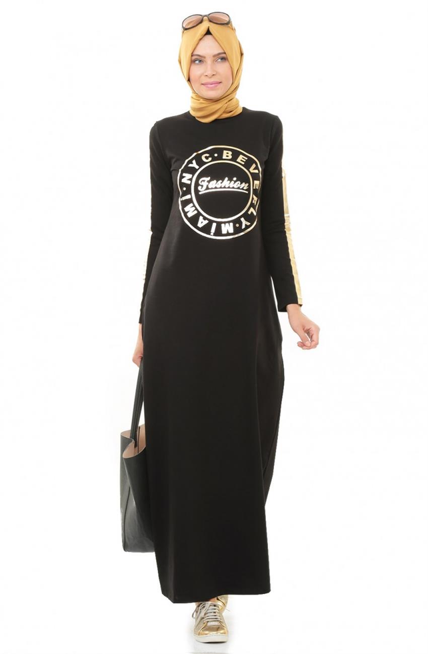 Dress-Black Gold 5010-0131