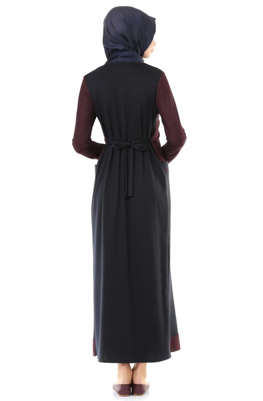 فستان-كحلي بوردو ar-1046-1767