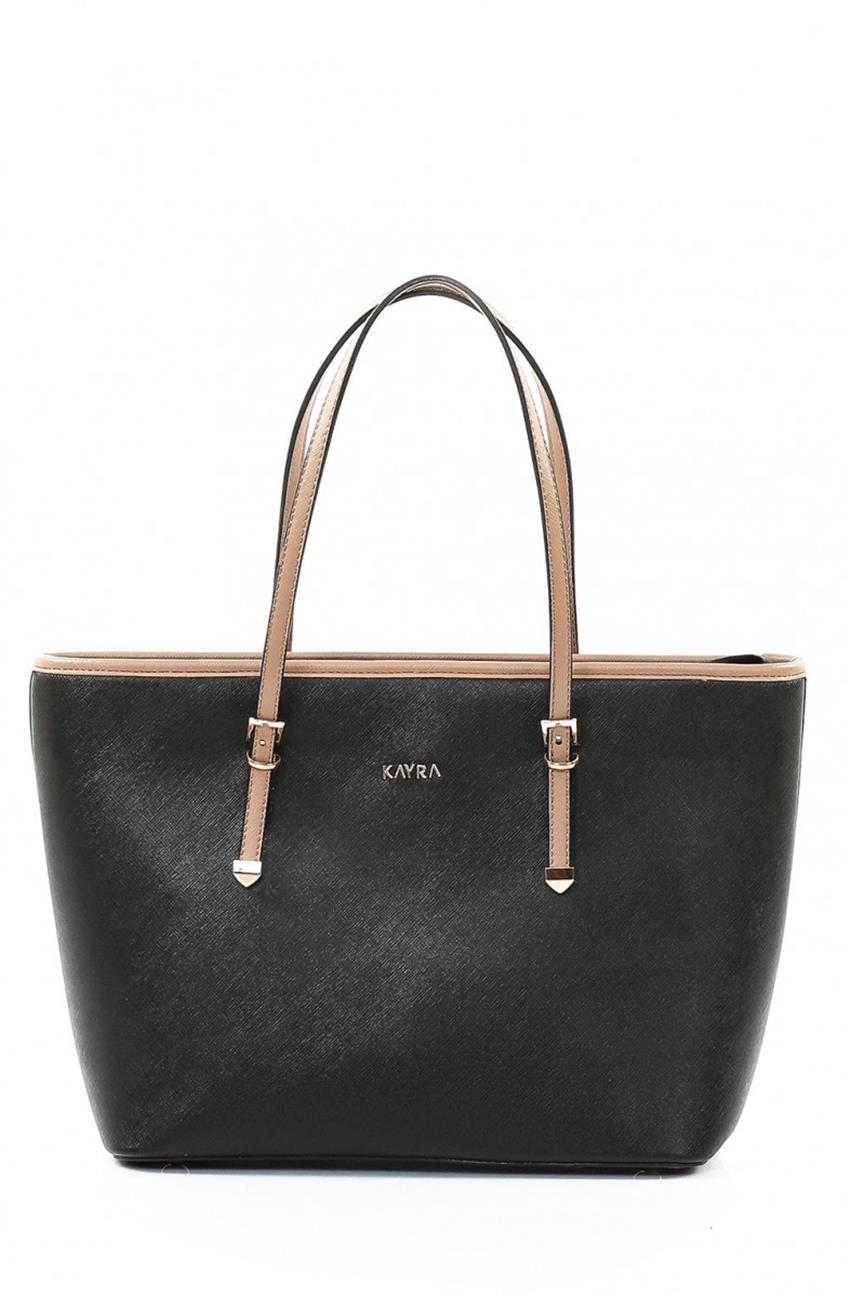 Kayra Shopper حقيبة-أسود KA-A5-ÇNT07-12