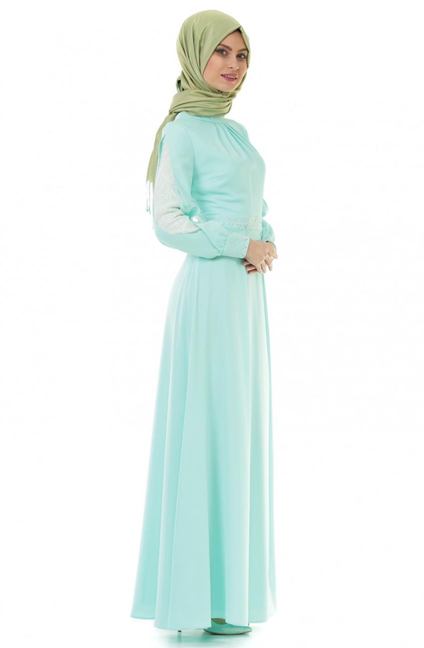 Evening Dress Dress-Turquoise KA-A4-23064-54