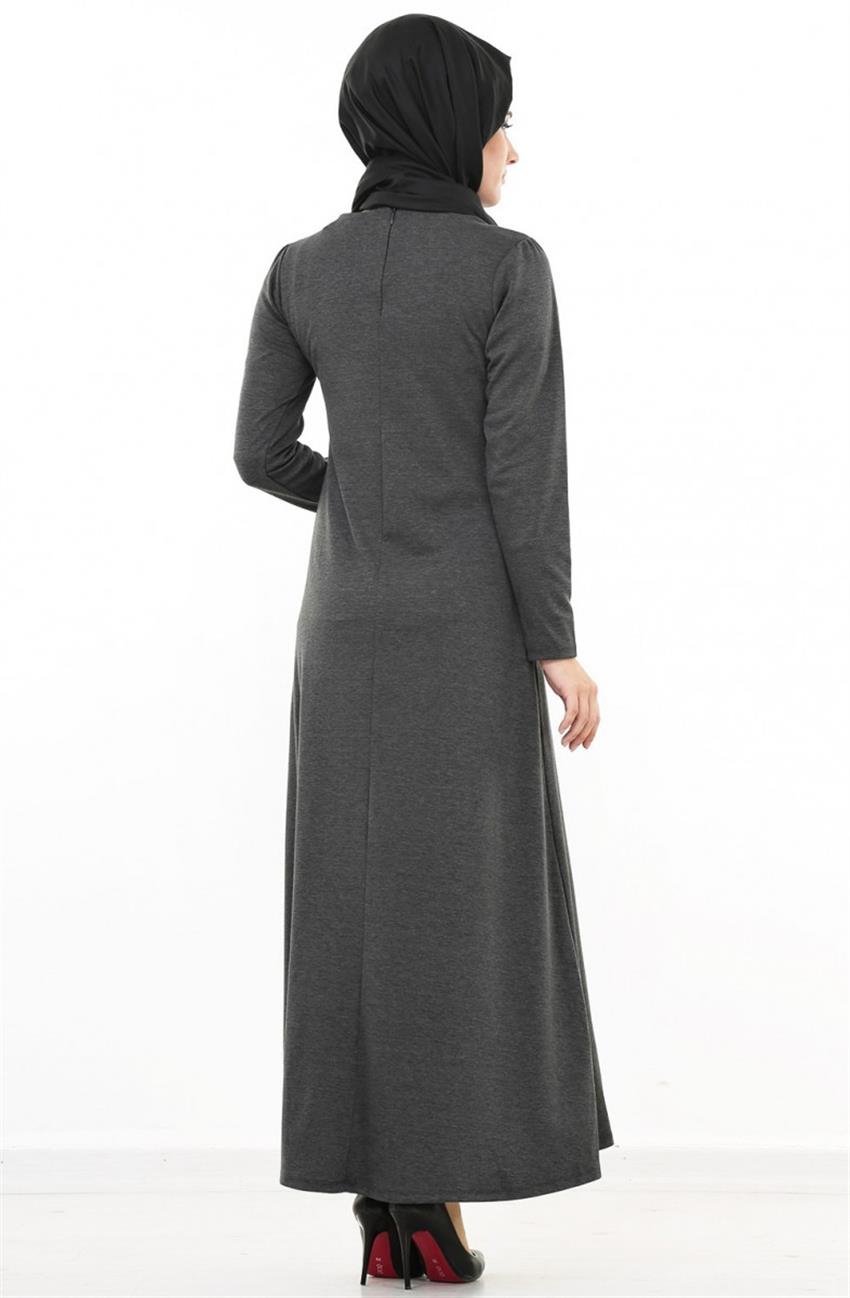 فستان-لون الفحم ELB011-50