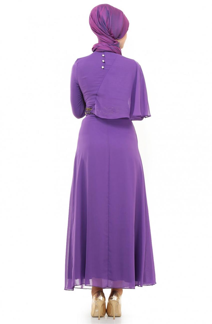 Evening Dress Dress-Purple ARM449-45