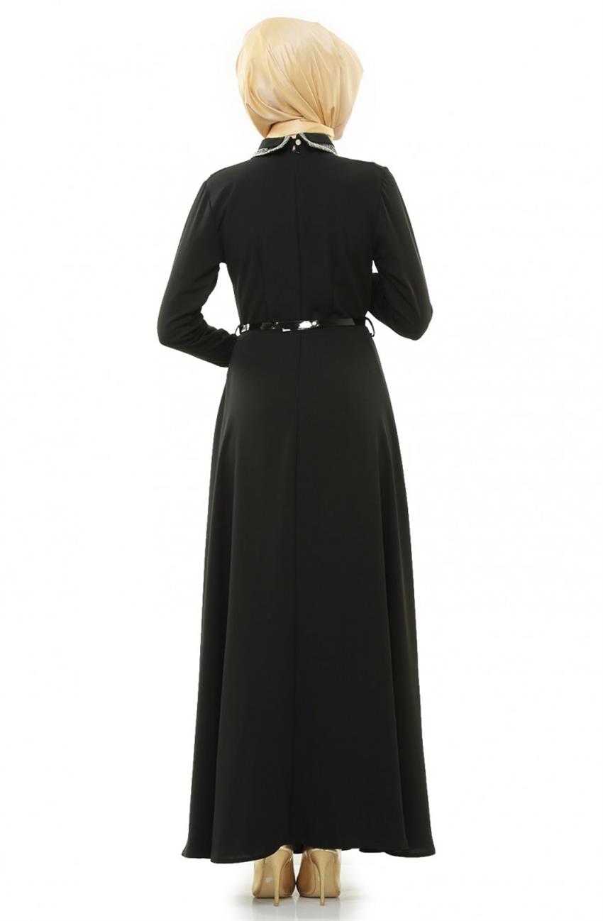 Siyah Elbise 6410-01