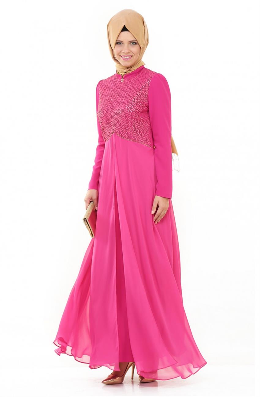 Evening Dress Dress-Fuchsia 4623-008-43