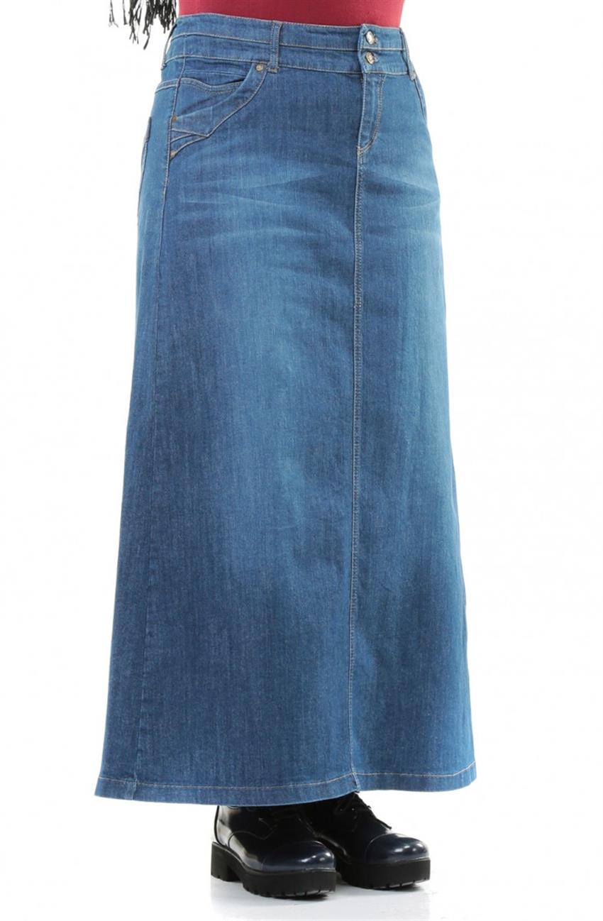 Jeans Skirt-Blue 2067B-70