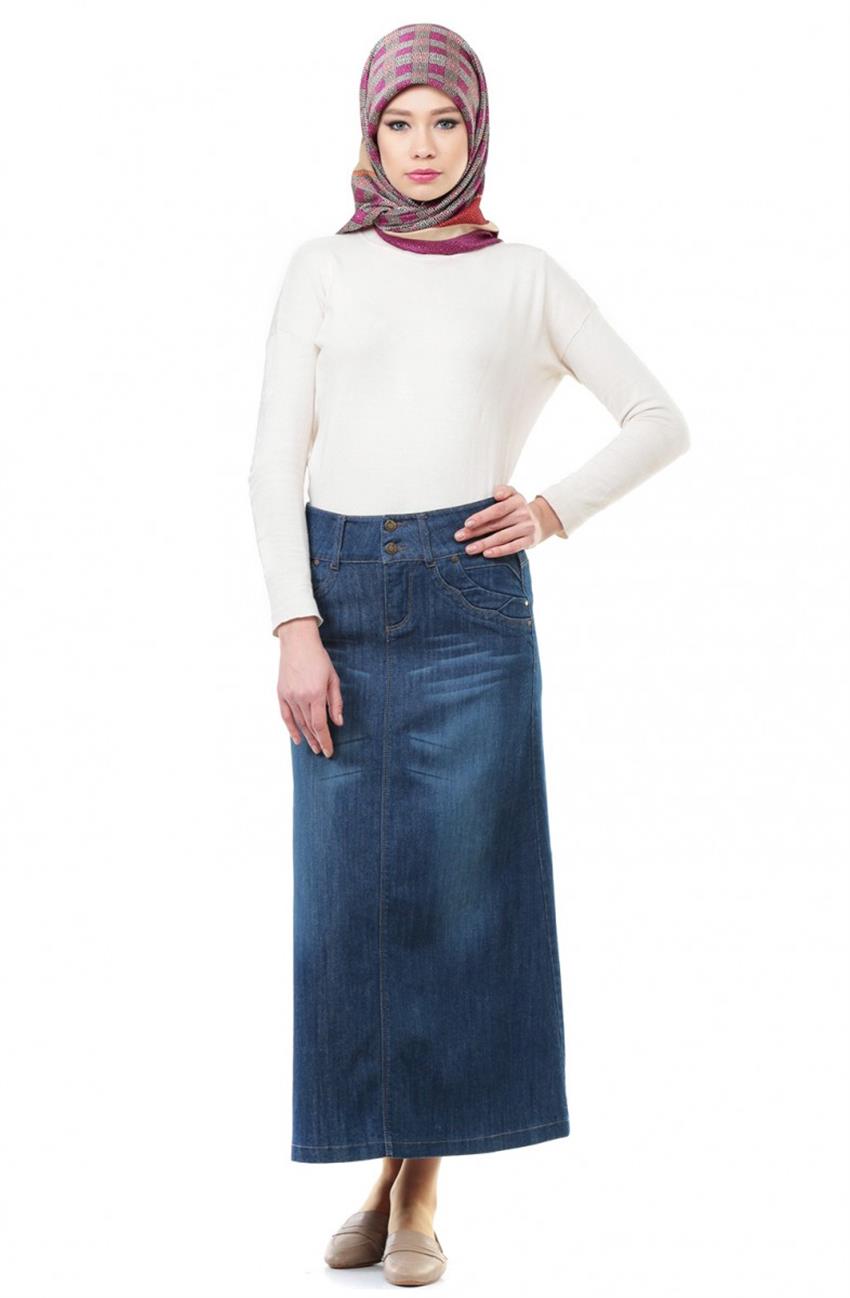 Jeans Skirt-Blue 2074-70