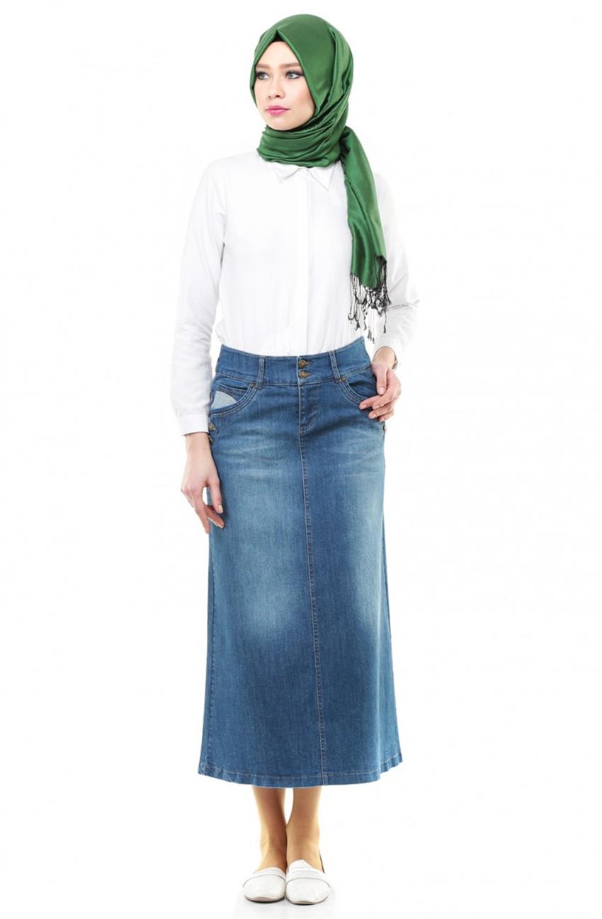 Jeans Skirt-Blue 2066-70