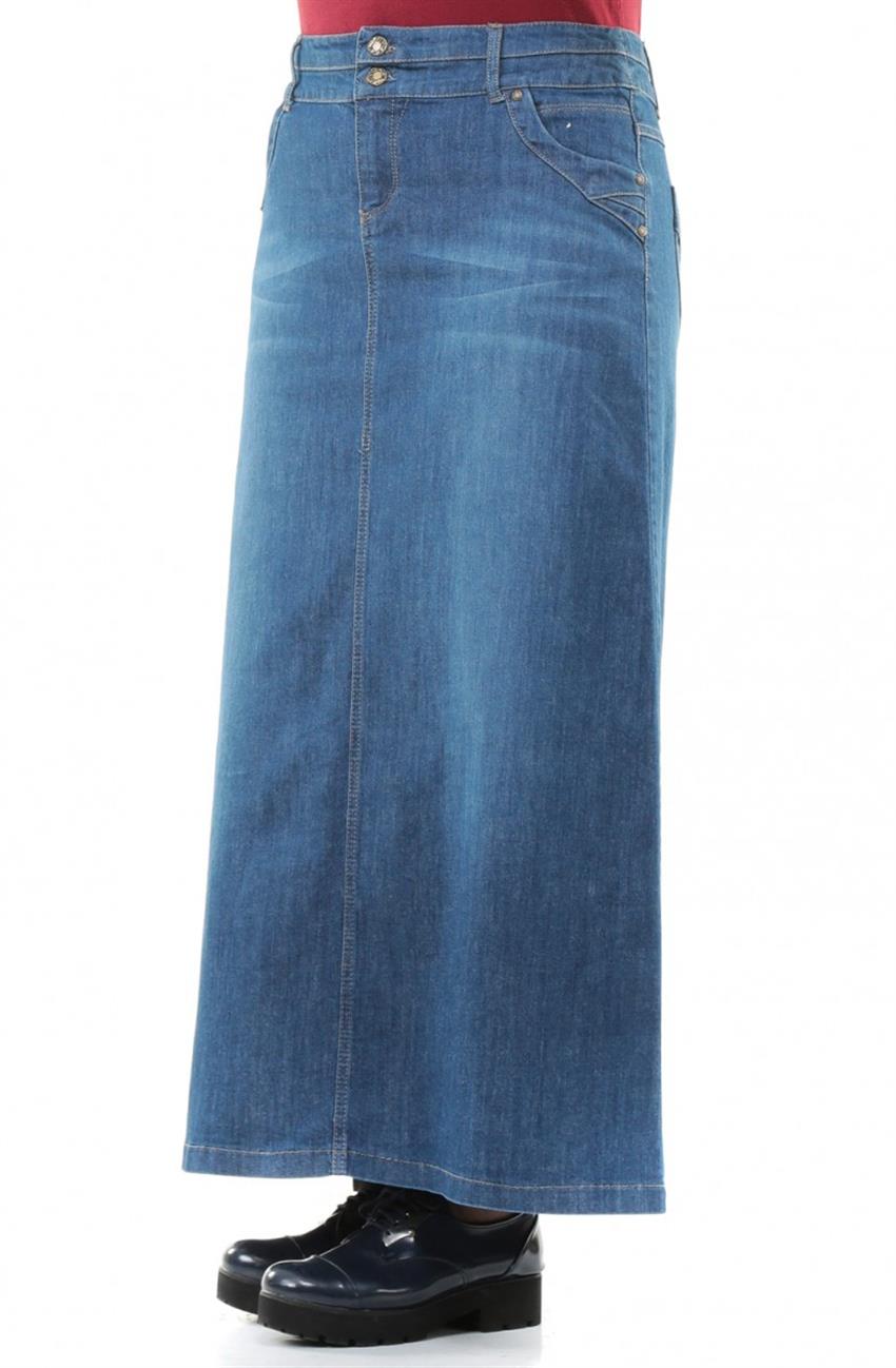 Jeans Skirt-Blue 2067B-70
