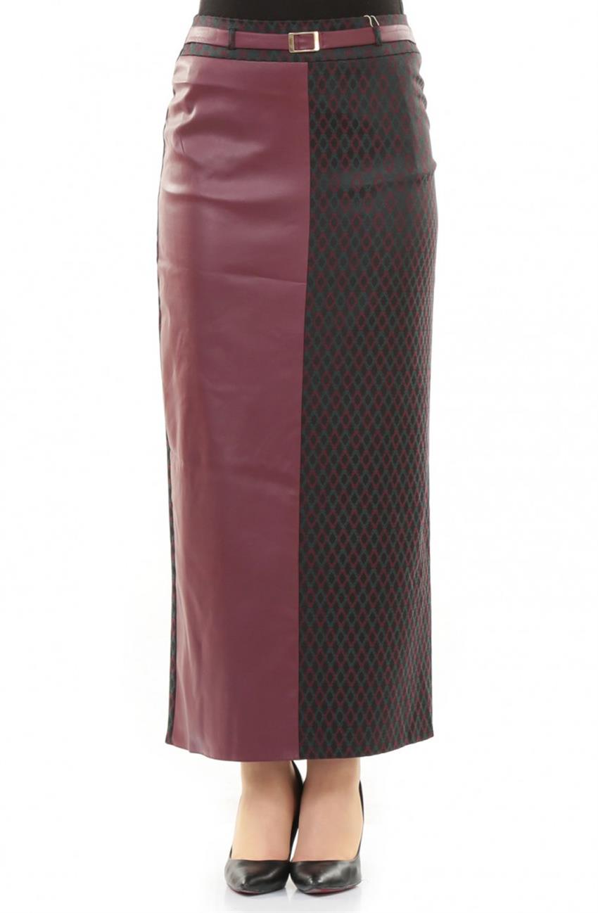 Skirt-Claret Red 3497-67