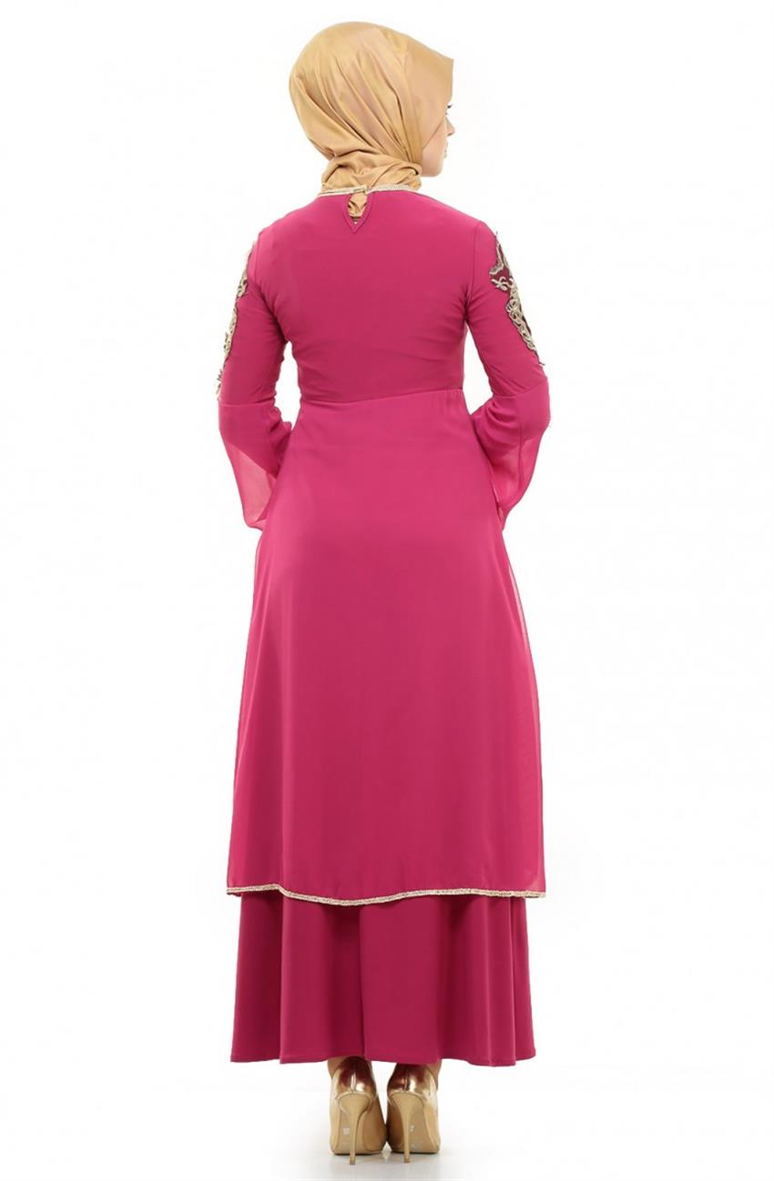 Evening Dress Dress-Fuchsia 8392-43