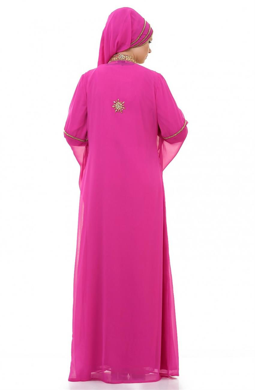 فستان سهرة طقم فستان-فوشي ar-3129-43