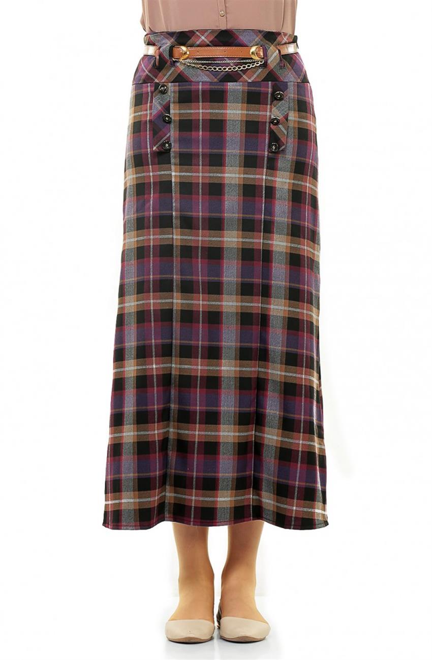 Skirt-Purple Brown 2123-4568