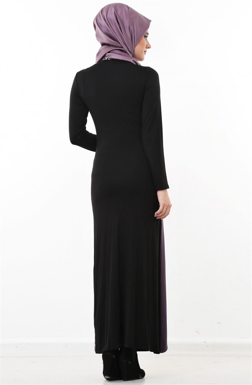 Dress-Purple Black ELB007-4501